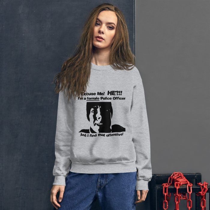 "Im a female Police Officer" Unisex Sweater - Image 2