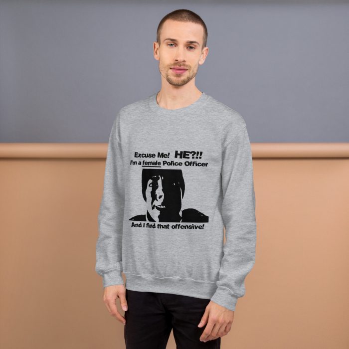 "Im a female Police Officer" Unisex Sweater - Image 3