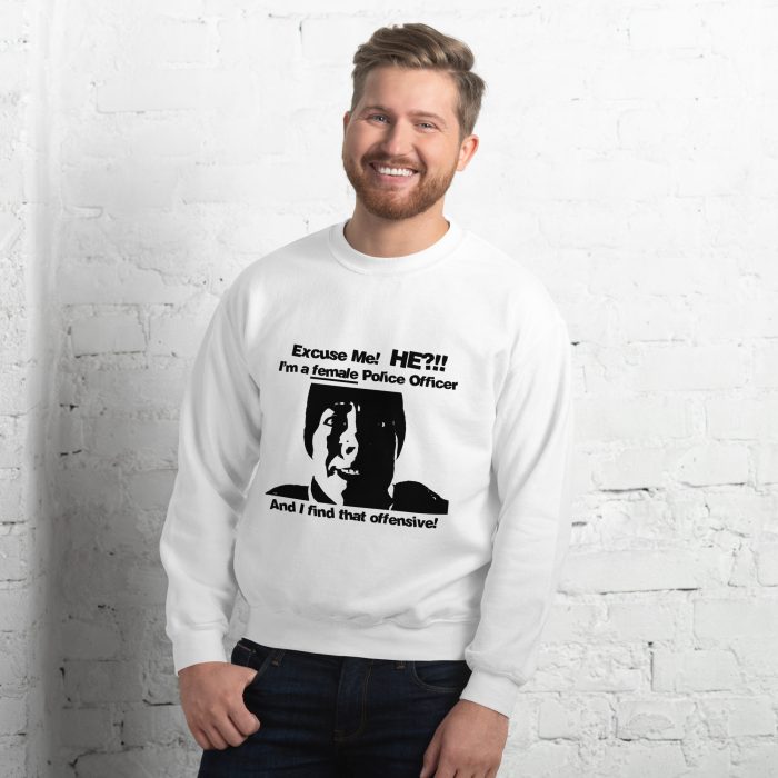 "Im a female Police Officer" Unisex Sweater - Image 4