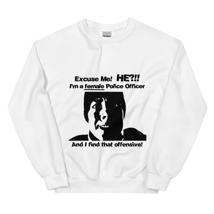 "Im a female Police Officer" Unisex Sweater - Image 10